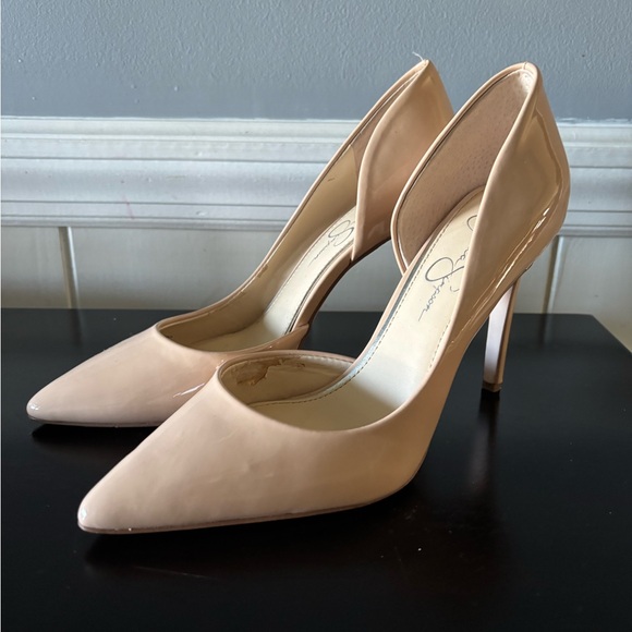 Jessica Simpson Blush Patent Leather Heels - Picture 1 of 2